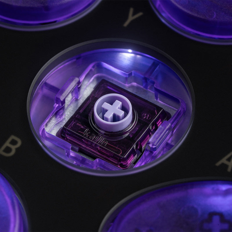 8BitDo Arcade Controller - Transparent Purple Signature Edition